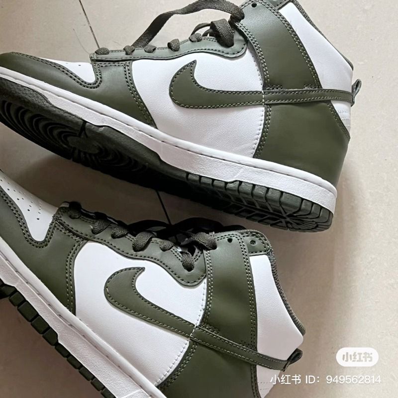 全新現貨 Nike Dunk Hi Retro 橄欖綠 高筒 24cm🌟保證正品🌟 DD1399-107