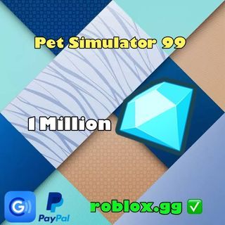 💎 PS99 1M Gems - Roblox Robux Pet Simulator 99 🐶