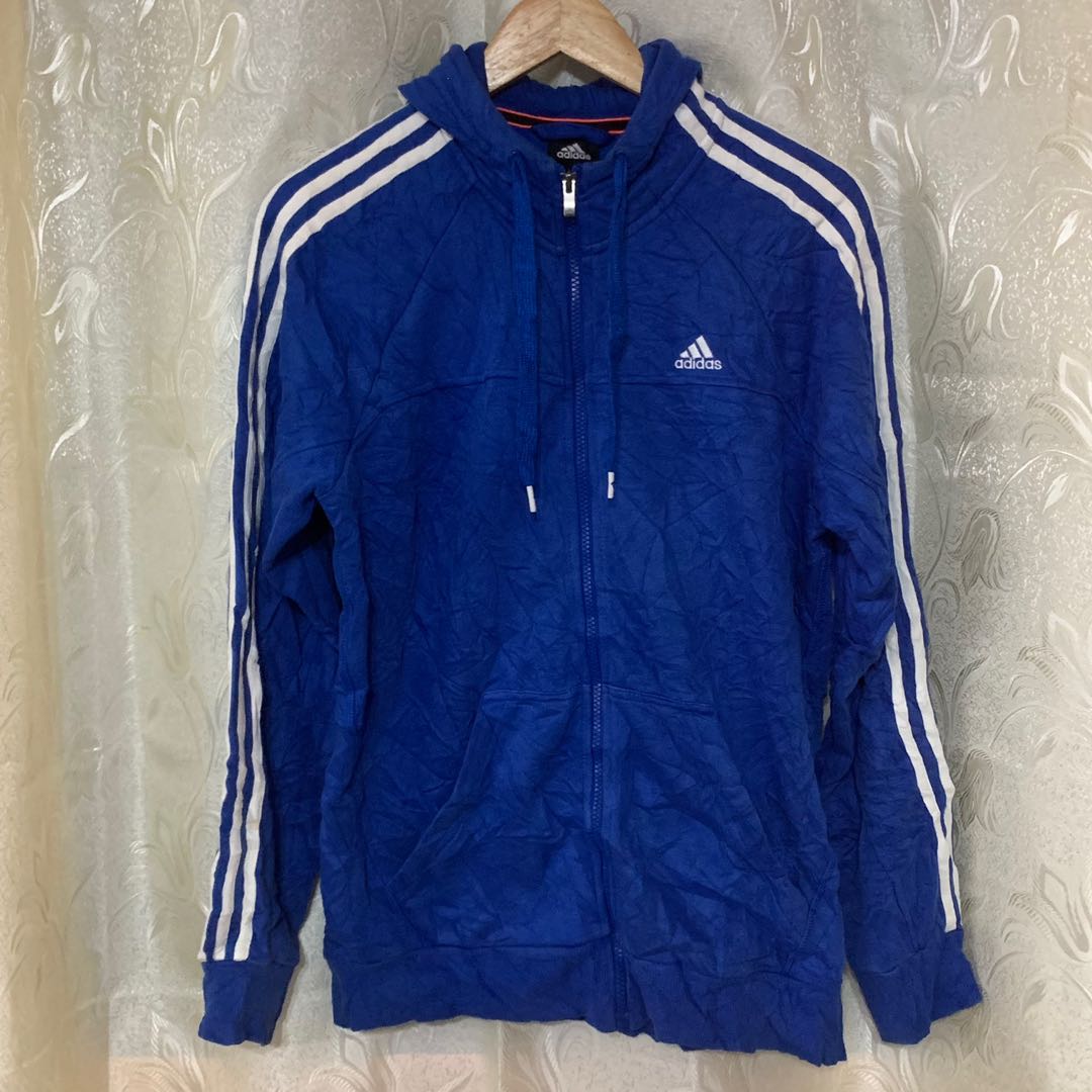 Adidas 3Stripes Full Zip Hoodie, Men's Fashion, Coats, Jackets and