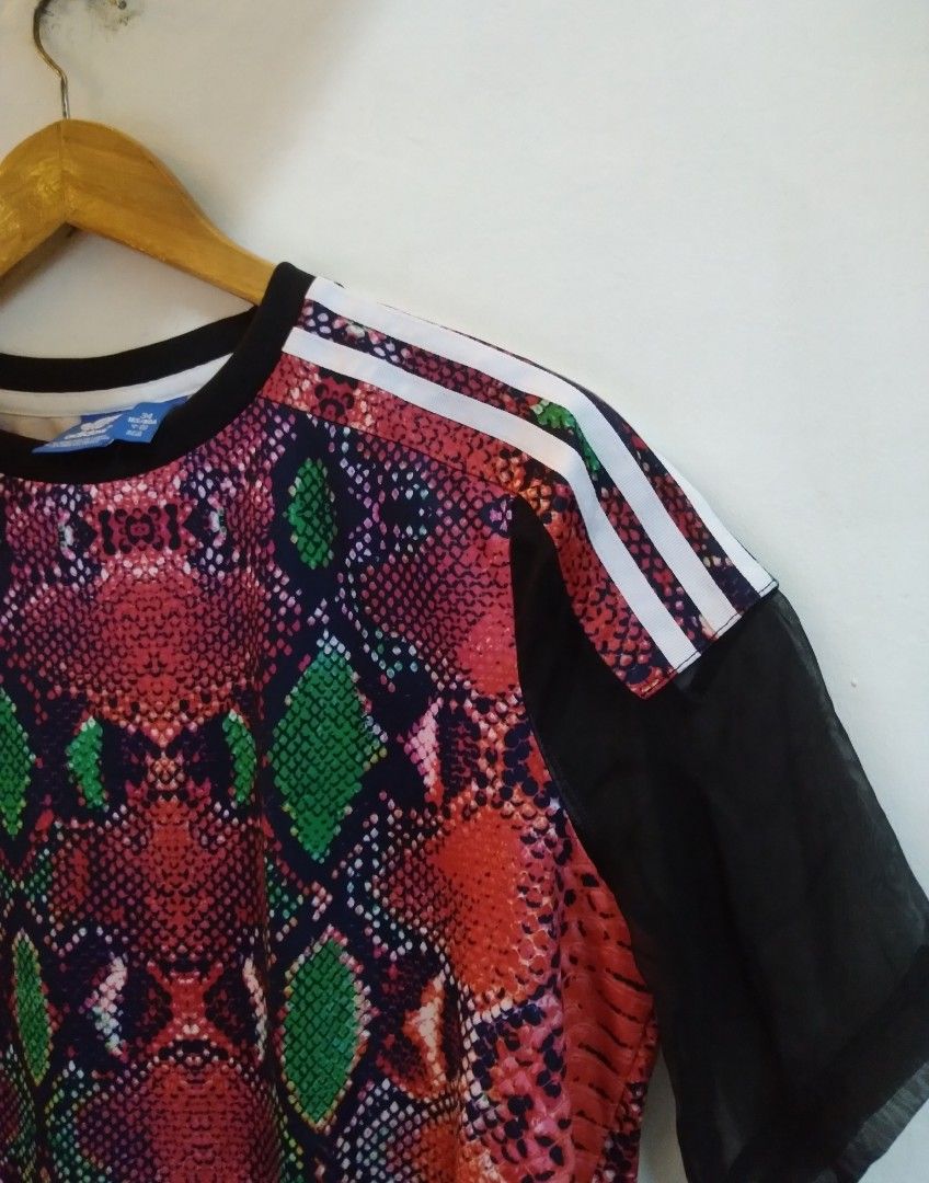 ADIDAS ORIGINALS SNAKEPRINT SHIRT DRESS, Women's Fashion, Activewear on