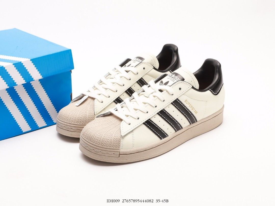 Adidas originals Superstar White Grey Black Shoes US 5 US 11