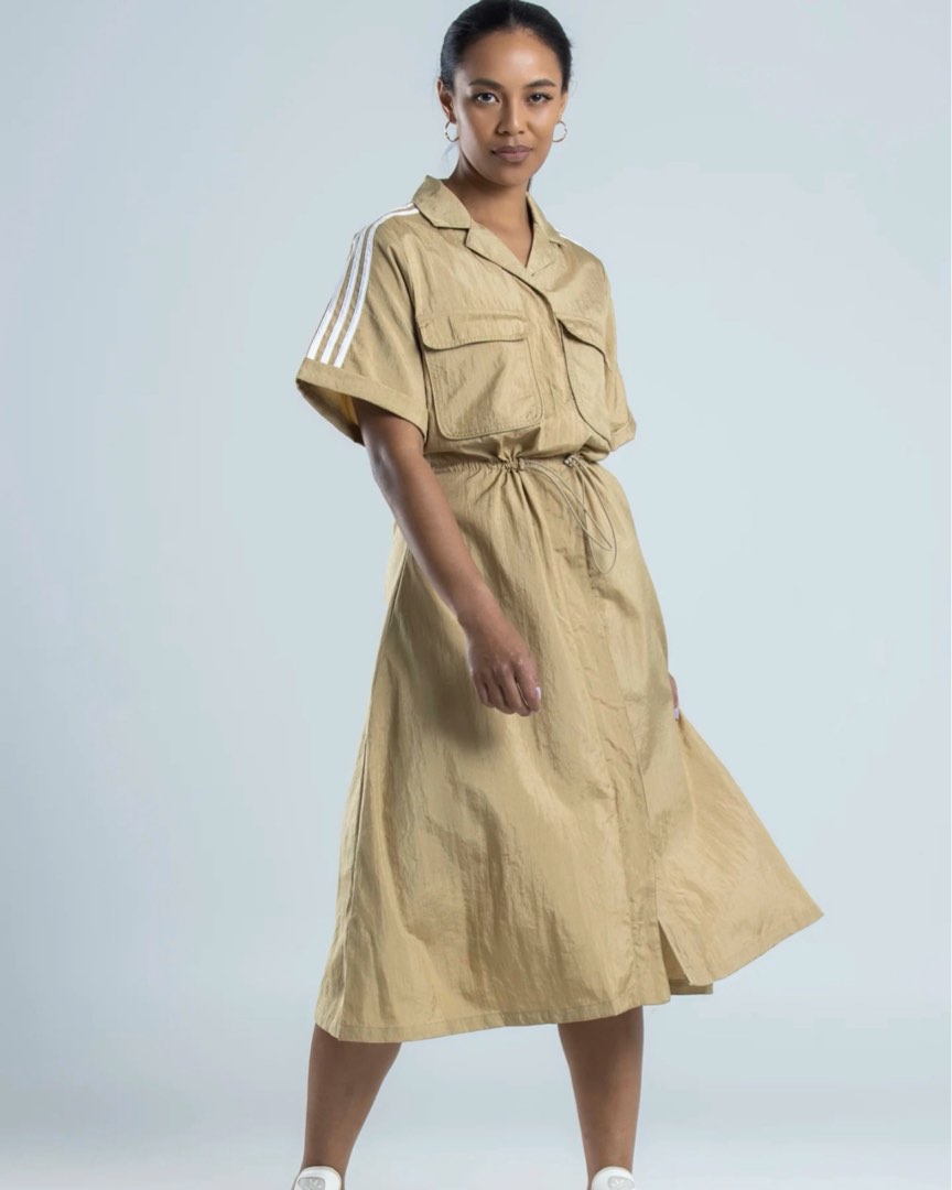 Adidas Originals Utility Dress Beige, Women's Fashion, Dresses & Sets