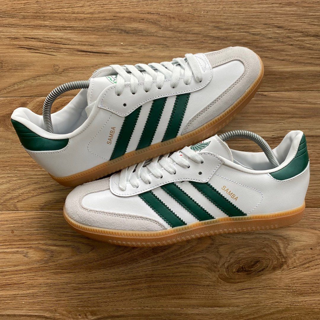 adidas gazelle silver green womens adidas Samba Indoor Shoes, Black/White/Red / 9