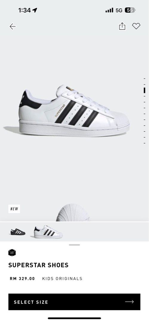 Superstar shoes size guide sales