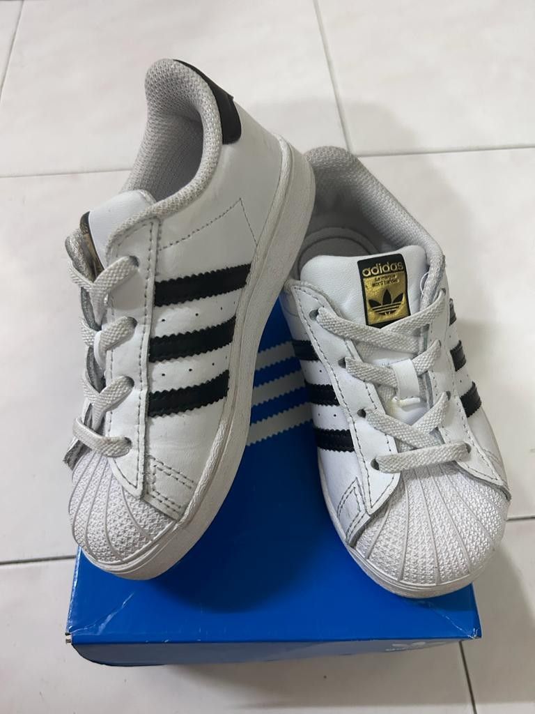 Adidas superstar children's black clearance