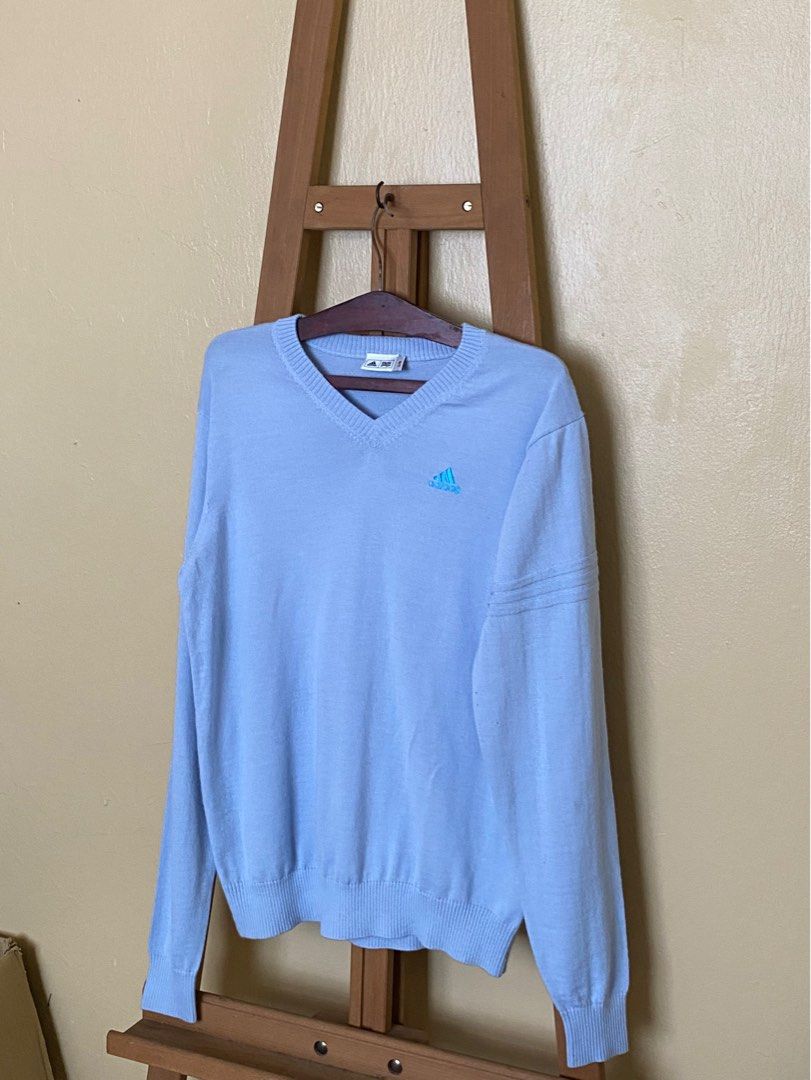Adidas V Neck Sweater Sweatshirt Women s Fashion Coats Jackets