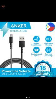 Anker usb A to usb C cable