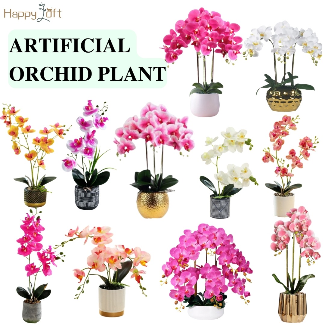 Artificial Orchid Plant Flower Fake Flower Indoor House Home Decoration