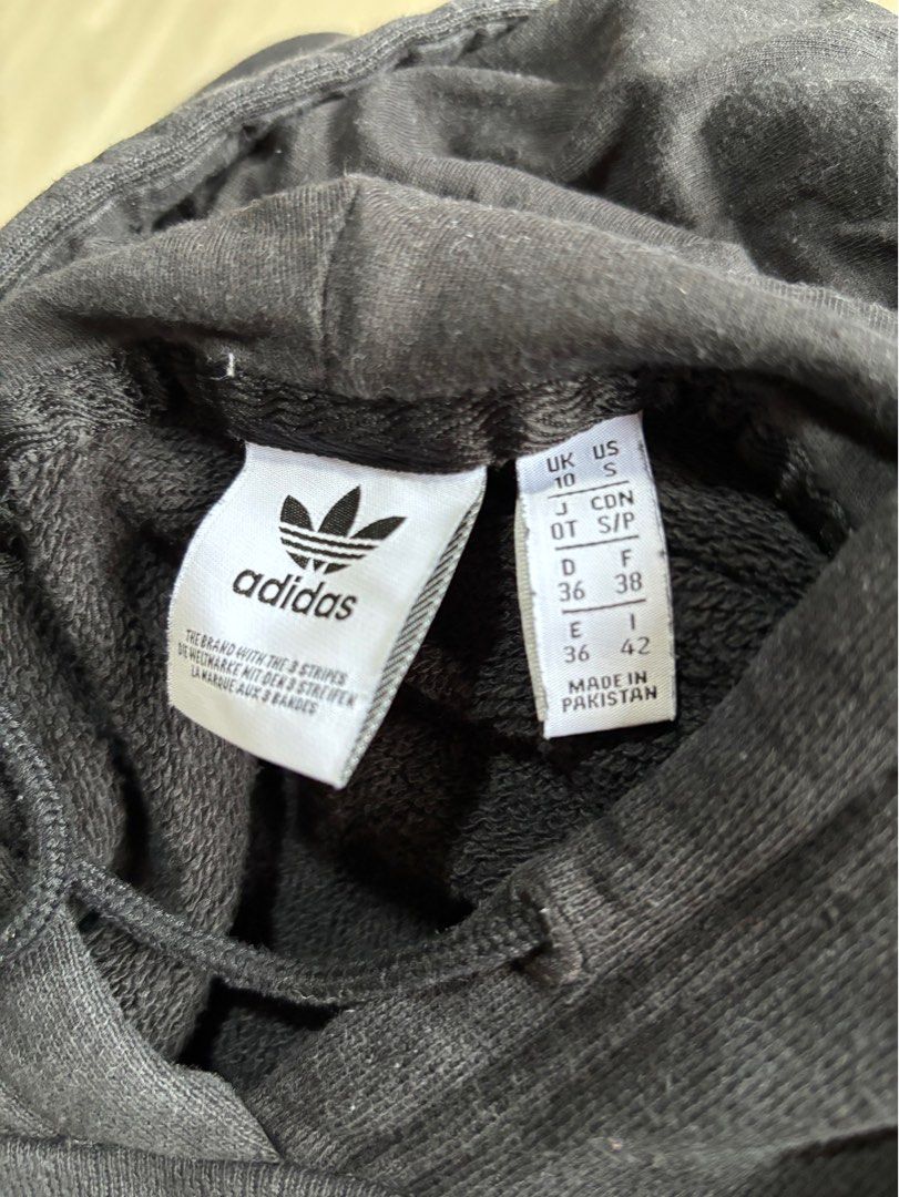 Authentic Adidas Black Hoodie Outerwear Women s Fashion Coats