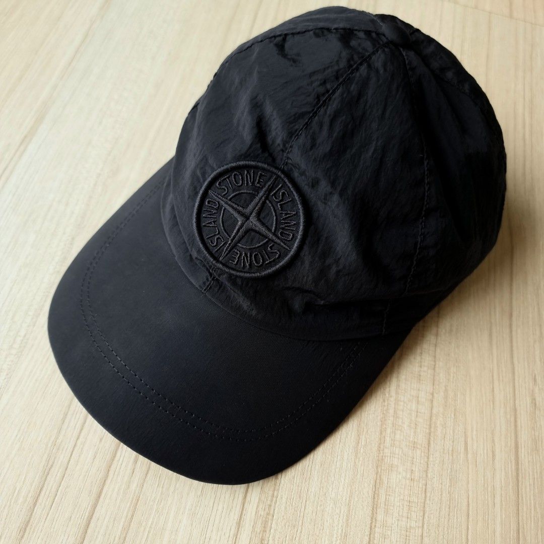 Stone island nylon cap shop black