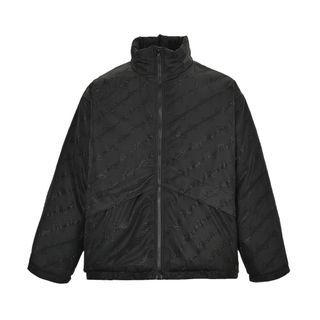 巴黎世家Balenciaga 黑色滿版雙B燙鑽夾棉夾克外套 代購服務