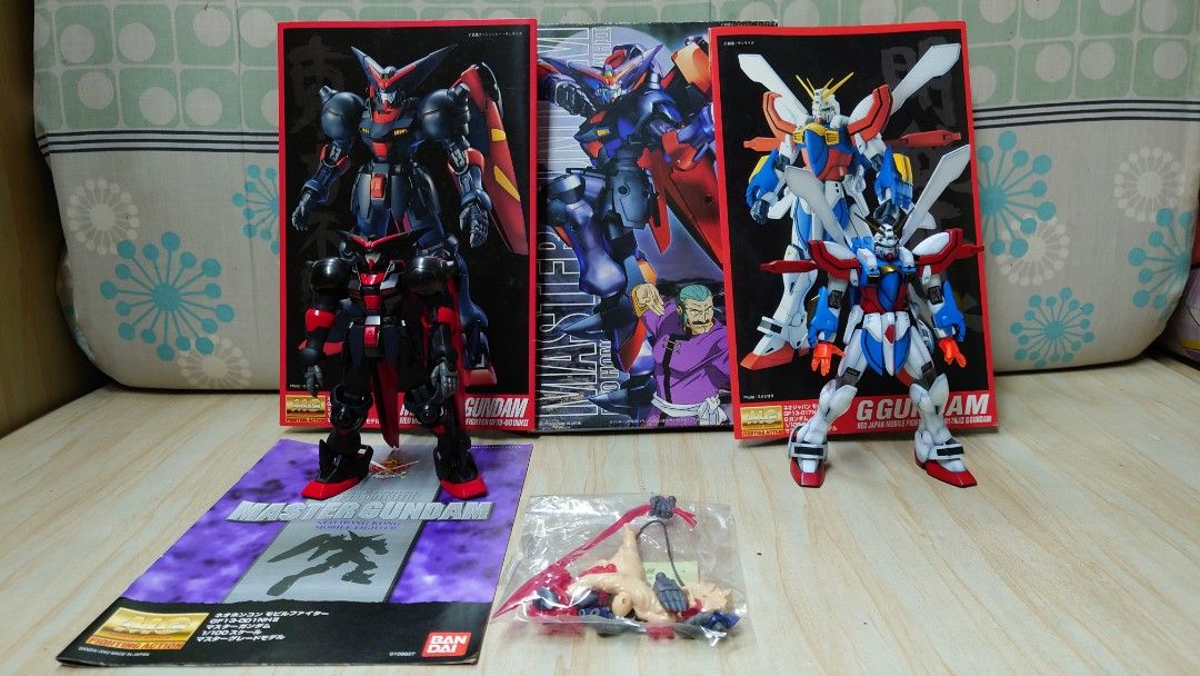 BANDAI MODEL KIT MG GUNDAM GOD /GUNDAM MASTER(complete custom paint ...