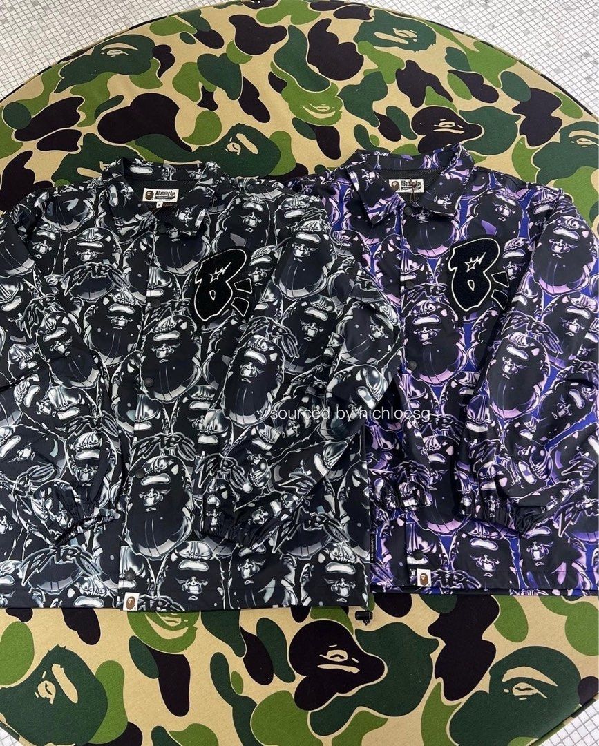 A BATHING APE Head Graffiti CoachJacket