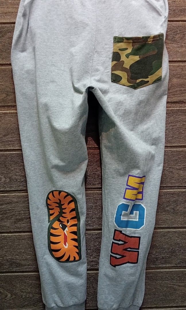 BAPE SHARK JOGGER PANTS Men s Fashion Bottoms Joggers on Carousell