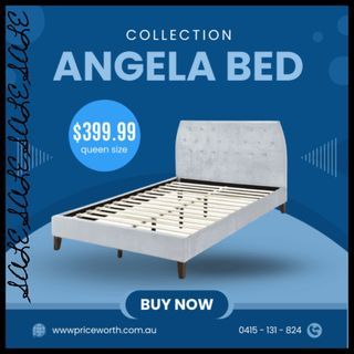 BIG SALE!! VELVET QUEEN SIZE BED - OWN YOURS NOW!!
