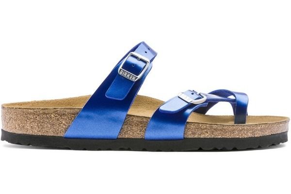 Electric metallic cheap ocean birkenstock