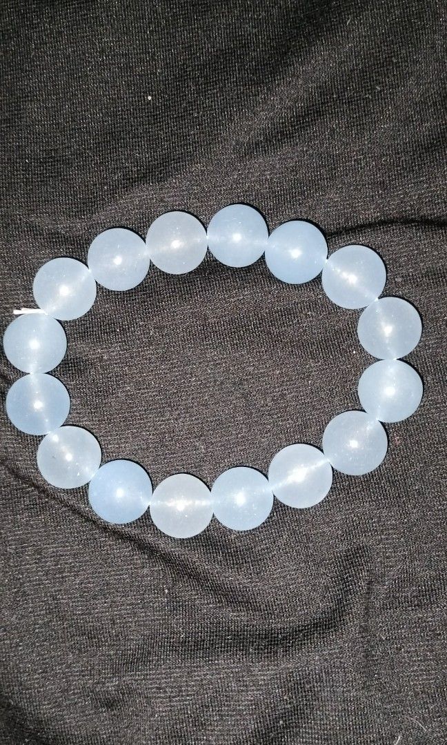Blue chalcedony bracelet Women s Fashion Jewelry Organisers