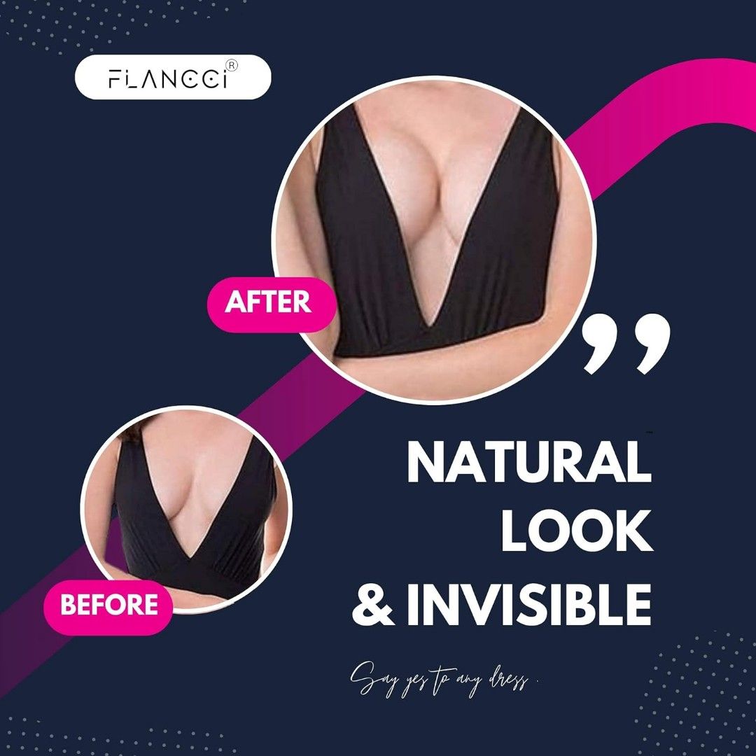 Boob Tape For Breast Lift, Achieve Chest Brace Lift & Contour Of Breasts, Sticky Body Tape For Push Up & Shape In All Clothing Fabric Dress Types