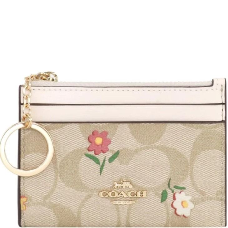 Boxed xl mini skinny id case and picture shop bag charm set in signature canvas