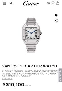 Cartier hotsell santos 36mm