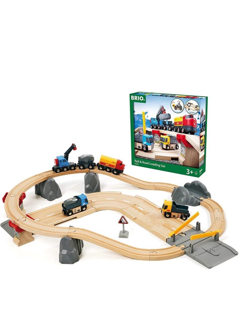 BRIO Rail and Road Loading Set Hobbies Toys Toys Games on