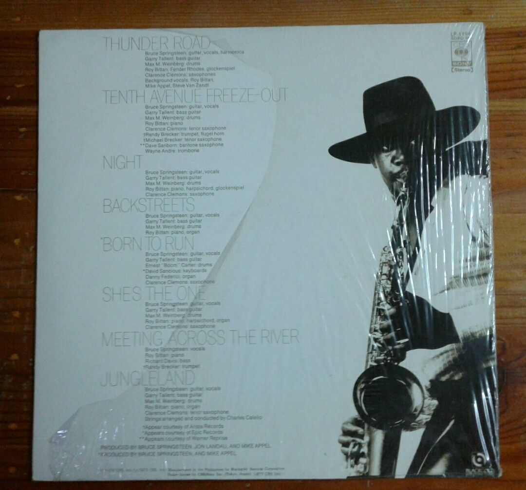Bruce Springsteen lp (open) (Category: Vinyls) located in Antipolo. Submitted by rlt1870 (Listing ID 1269946285, Image 2). Description: the record and cover are in good condition. well kept. locally made Antipolo Rizal.