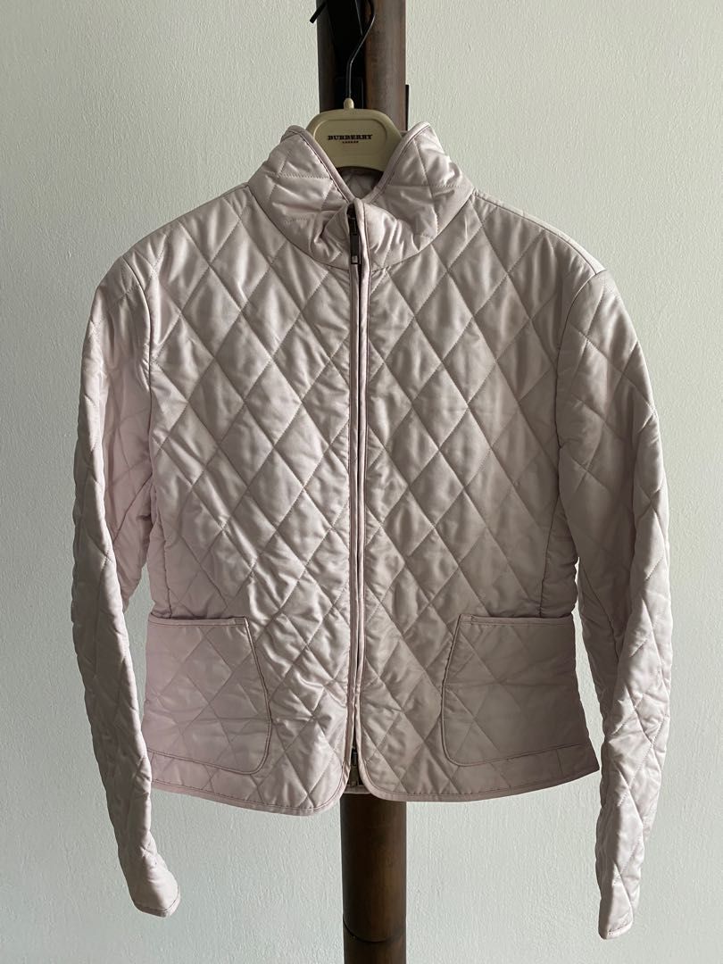 Burberry quilted on sale jacket womens zipper
