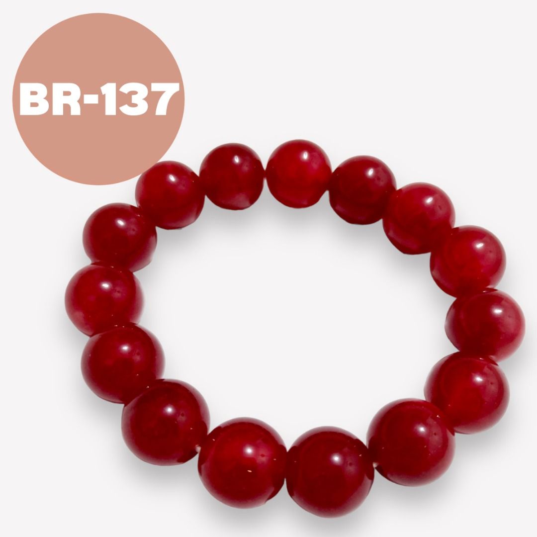 BUY 2 ANY ITEMS FREE DELIVERY MAILING Red Jade Gem Original 10mm