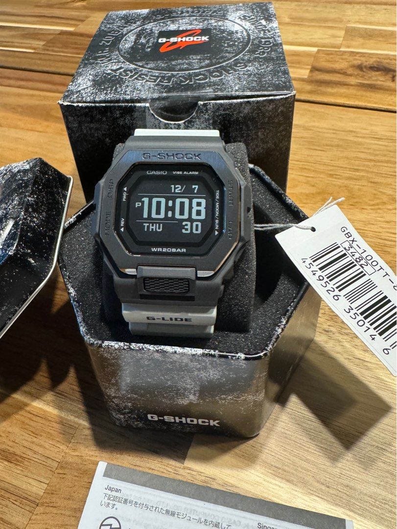 Casio G-Shock Digital GBX-100 Series Resin Strap Men Watch GBX-100TT ...