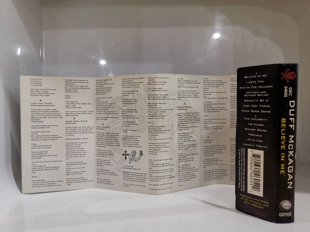 (Cassette) DUFF MCKAGAN Believe In Me, Hobbies & Toys, Music & Media