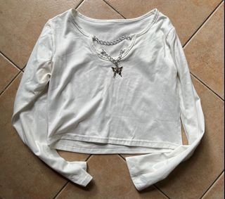 Chain Butterfly Crop Top
