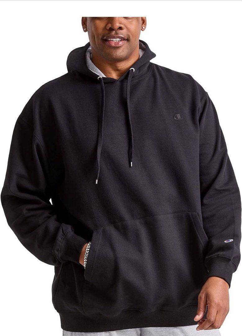 Men's black champion hoodie online