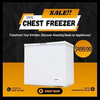 CHEST FREEZER - AVAILABLE!! ORDER NOW!!