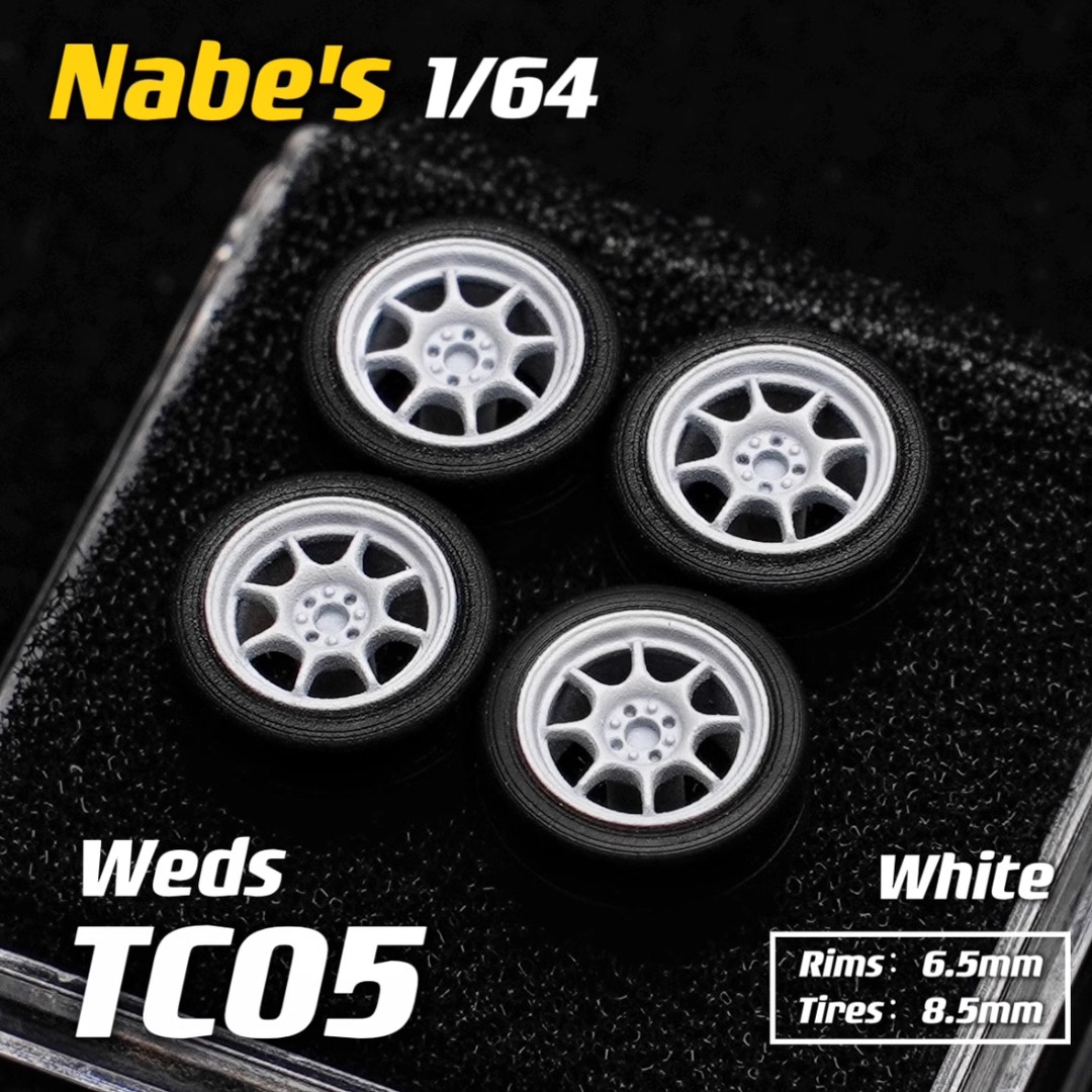 Chika Nabe's Weds TC05 8.5 mm Rim for 1/64 Scale Custom Wheel, Hobbies ...