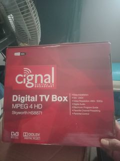 Cignal digital.tv box complete set