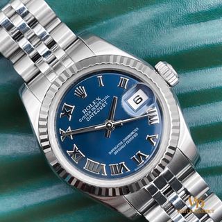CLASSY 26mm Local Set Rolex Oyster Perpetual Datejust Blue Roman Dial 179174 2011