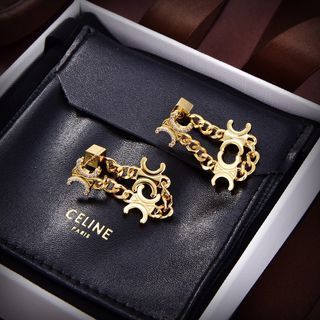 法國時尚精品CÉLINE思琳凱旋門鏈條耳釘 代購服務