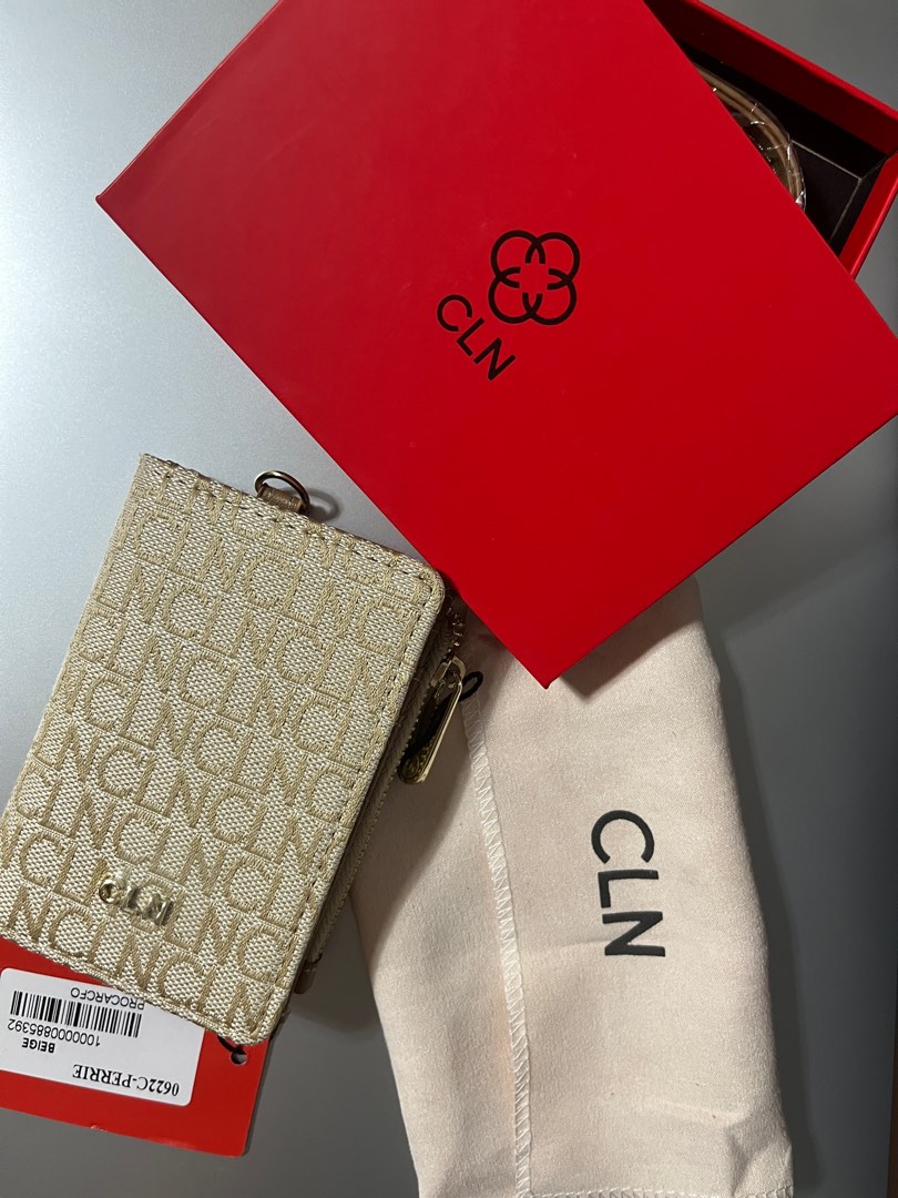 CLN Perrie Bifold wallet - Beige (with dustbag, box, paper bag), Women ...