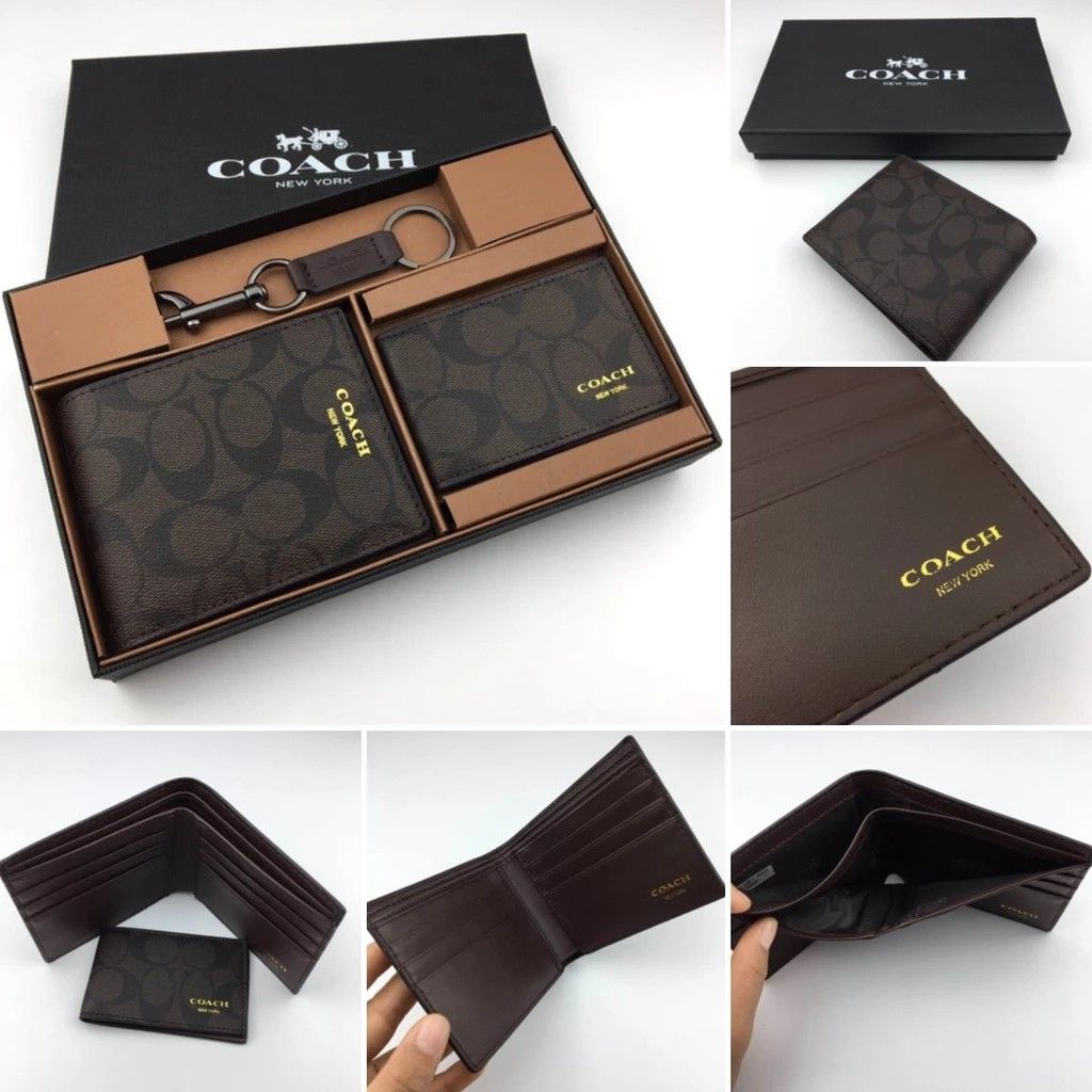 Raya Sale Coach Men Wallet with Small Side Wallet and Keychain Set Stylish and Functional Accessories for Men Perfect Gift Luxury Bags Wallets on Carousell