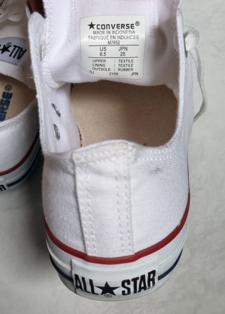 Converse All Star white size US 6.5