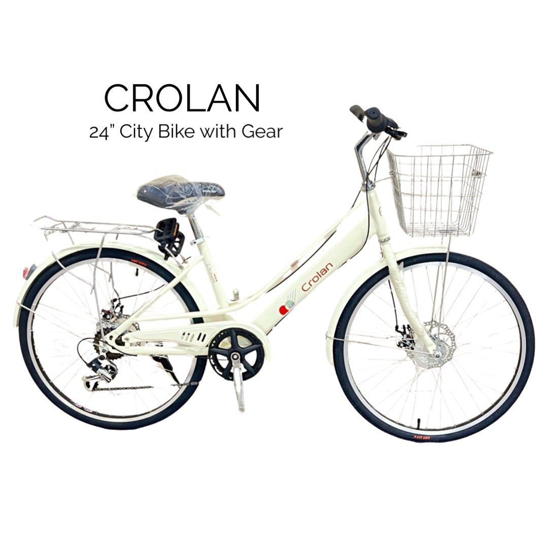 CROLAN 24 City Bike with Shimano Gears Bicycle