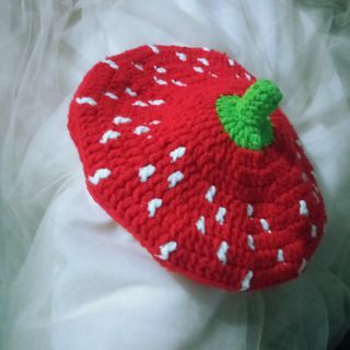 crochet beret hat commission