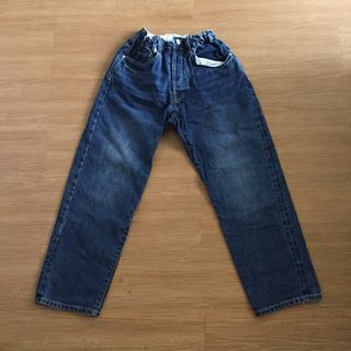 Dark Blue Straight Denim Jeans