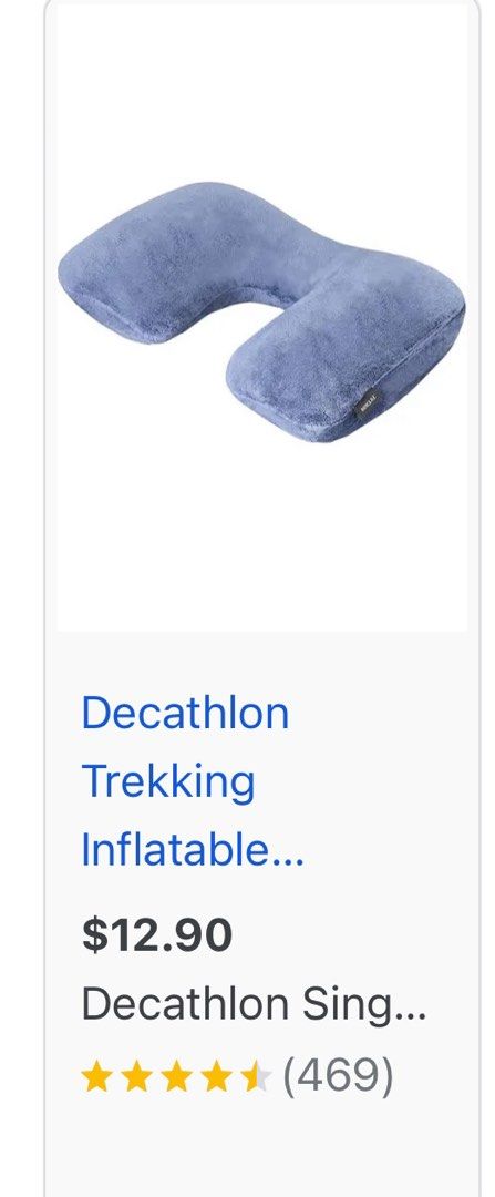 Decathlon travel pillow