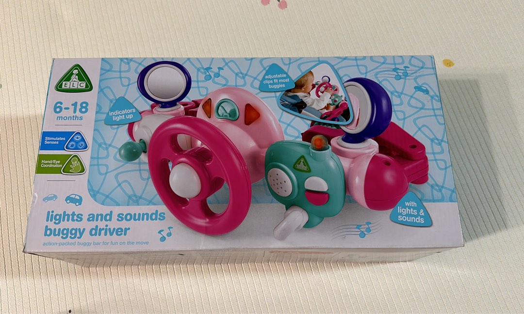 ELC Lights and Sounds buggy driver Babies Kids Infant Playtime