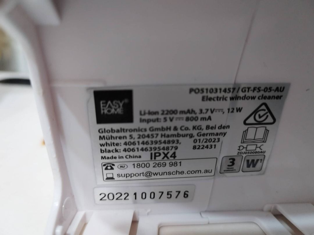 Electric Window Cleaner Easy Home (GTFS05AU), Furniture & Home