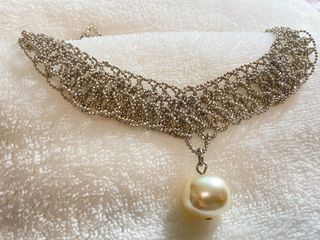 [Fashion accessory]  女王風采珍珠項鍊/造型頭飾