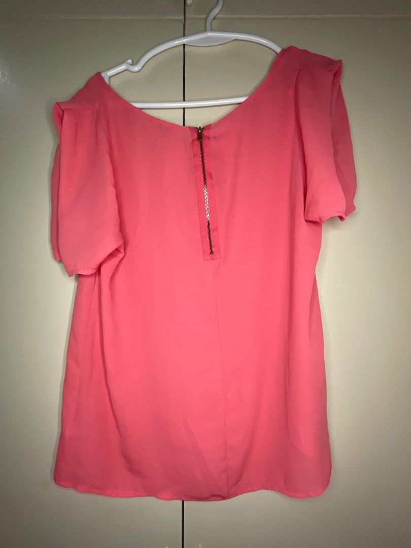 Pantone Forever 21 Coral Blouse