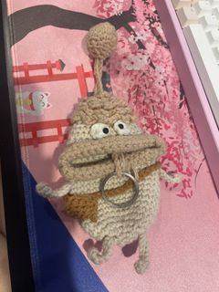 FUNNYGURUMI CROCHET KEY CHAIN HOLDER HANDMADE TEMPAT GANTUNGAN KUNCI RAJUT LUCU