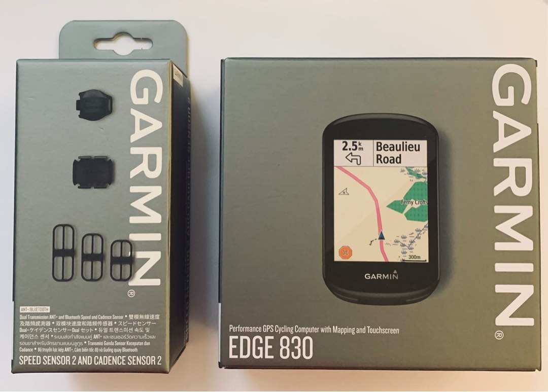 Garmin Edge 830 + Speed Sensor 2 & Cadence kit, Sports Equipment, Bicycles & Parts, Parts
